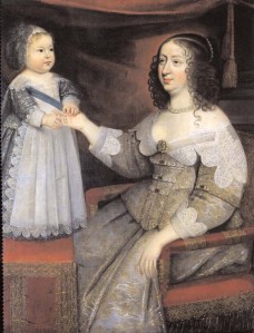 Louis XIV et sa mère la reine Anne d'Autriche