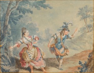 Un pas de deux peint par Louis Carmontelle