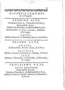 Polixène et Pyrrhus de J-L Ignace de la Serre (21 octobre 1706)