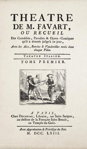 pièces de favart 1763