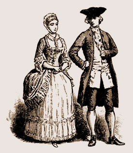 un couple de parisiens sous Louis XV